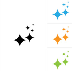 Wall Mural - Shine Icon, Shiny Star Icon, Glittering Star