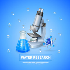 Canvas Print - Water Research Background