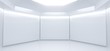© IM_VISUALS - 3D Rencering Of Realistic Empty White Room With Lights