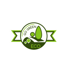 Sticker - Icon with symbol of saving world environment