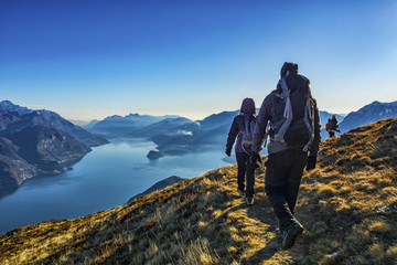 trekking sul lago di como