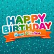 © PicItUp - Happy Birthday and best wishes greeting Card. Birthday Vector Eps10.