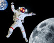 Astronaut landing on the Moon
