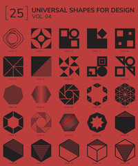 Wall Mural - geometric shapes logo