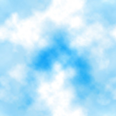 Wall Mural - blue sky clouds seamless tile