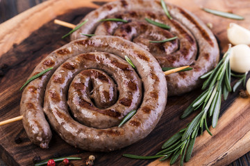 Wall Mural - Grilled sausages