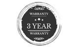 Fototapeta  - 3 years warranty icon vintage rubber stamp guarantee