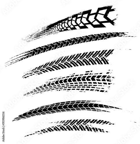 Tire Tracks Elements-01 Canvas