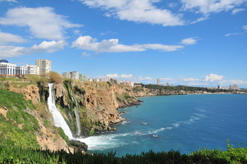 Wall Mural - Waterfall Duden at Antalya, Turkey