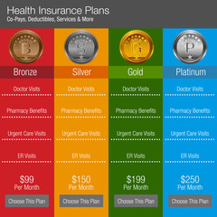 Poster - Health Insurance Plan Chart