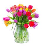 Fototapeta Tulipany - Bouquet of tulips flowers