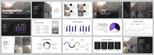 Purple Black Presentation Templates Elements On A White Background. Vector Infographics. Use In Presentation, Flyer And Leaflet, Corporate Report, Marketing, Advertising, Annual Report, Banner.