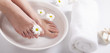 Foot spa on white background