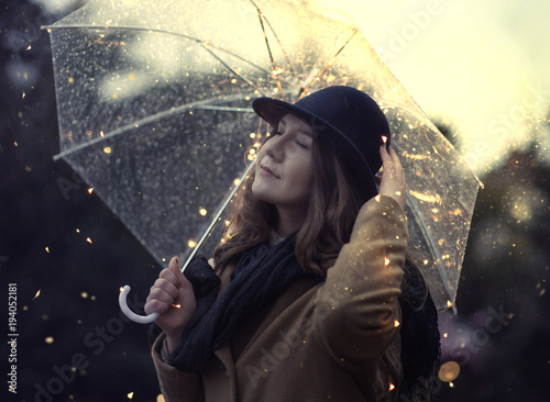 transparent umbrella hat