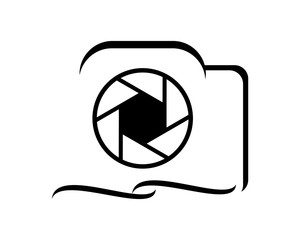 Wall Mural - camera icon photo photography photographer photographic image vector icon