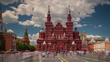 Summer Day Moscow City Red Square Panorama 4k Timelapse Russia
