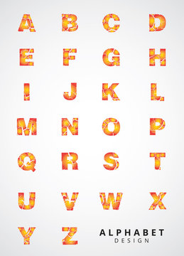 Alphabet Modern Design collection. Retro Type Font Disco,