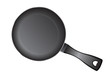 © Anton Shpak - Vector realistic empty frying pan, top view isolated on white background.