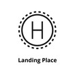 Landing Place Line Icon