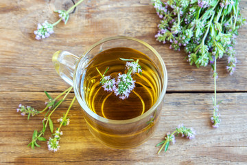 Canvas Print - herbal wild thyme tea