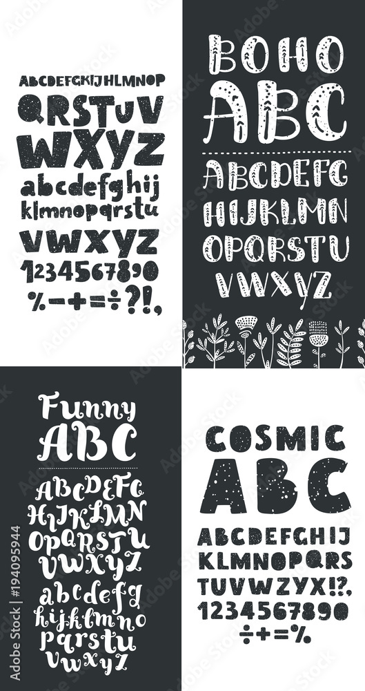 Calligraphic vector script font. Handwritten brush style letter. Hand ...