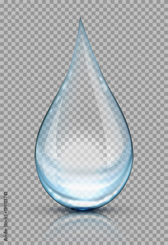 Fotografía Water drops vector illustration