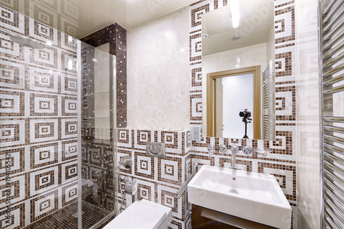 Zdjęcie XXL Projekt wnętrz stylowy łazienka luksusowy dom.