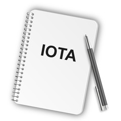 Sticker - Notizblock Hochformat 05 - IOTA Schrift