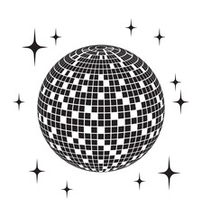 Wall Mural - Disco ball Vector icon