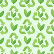 Sustainable packaging vector seamless pattern