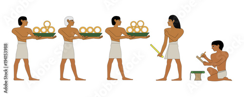 Cuadros en Lienzo Ancient Egypt treasurer and scribe