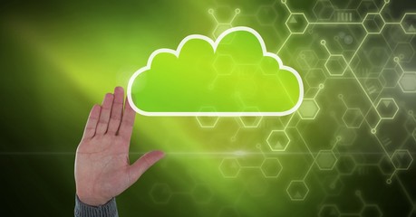 Poster - Hand with cloud icon