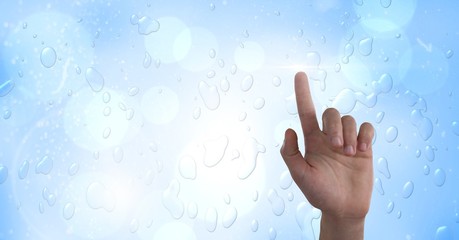 Poster - Hand touching air