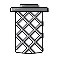 Wall Mural - Trash can icon