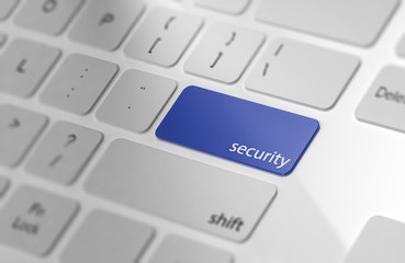 Poster - Security - Button on Keyboard.