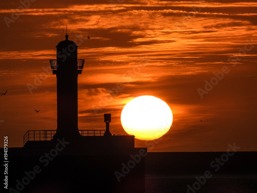 Coucher De Soleil Boulogne Sur Mer Buy This Stock Photo