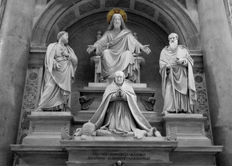 Monument to Pius VIII in St. Peter's Basilica, Vatican, Rome, 2017.