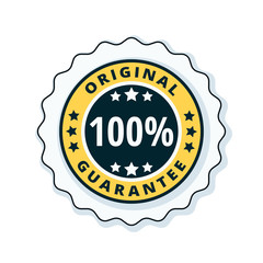 100% Original Guarantee label illustration