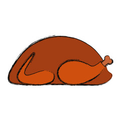 Sticker - roasted turkey icon