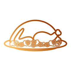 Sticker - roasted turkey icon