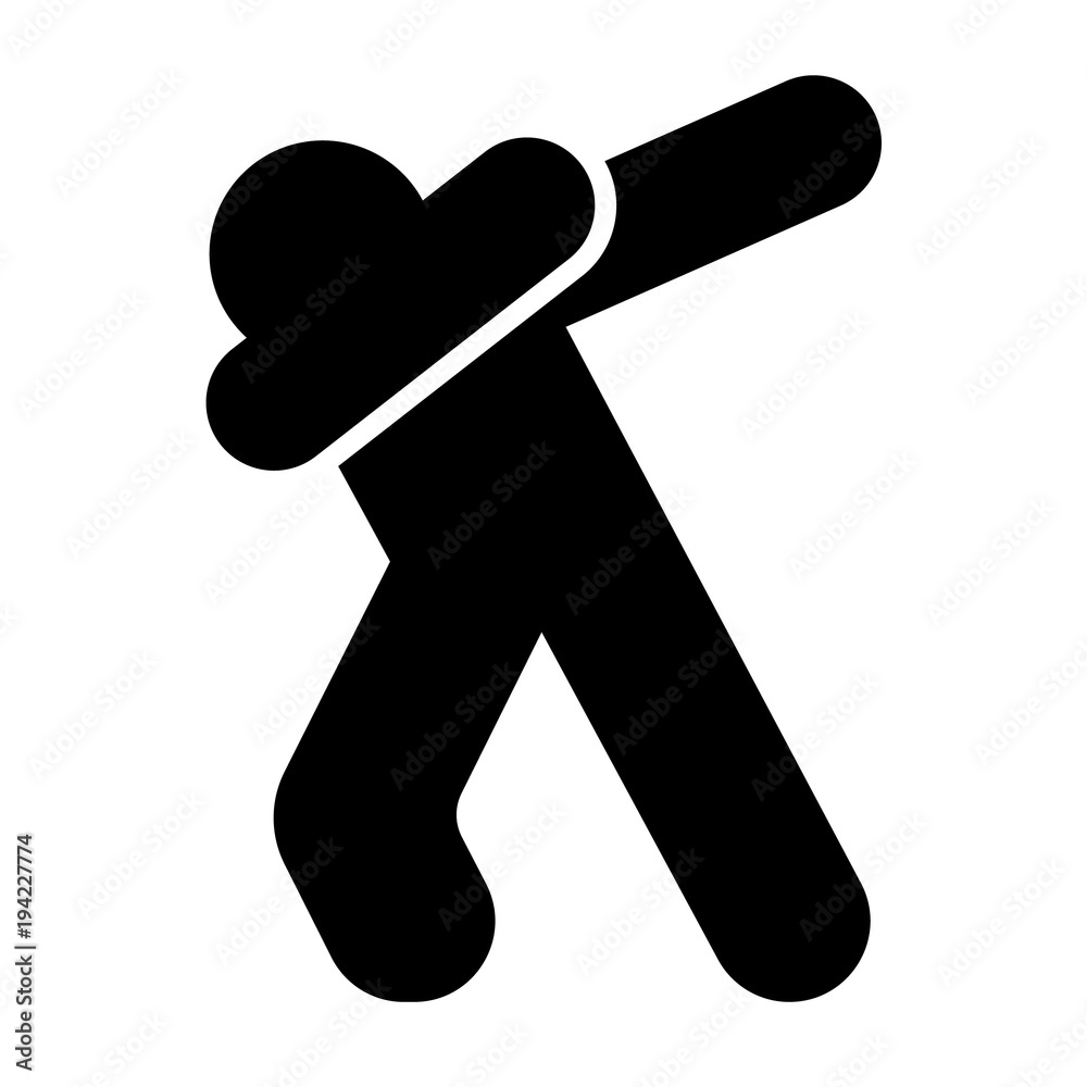 Dabbing person icon