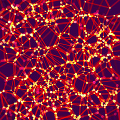 Wall Mural - lattice structure. science or technology background. graphic design. 3d grid surface. abstract vecto