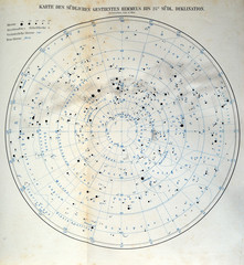 Wall Mural - constellations.german map 1908