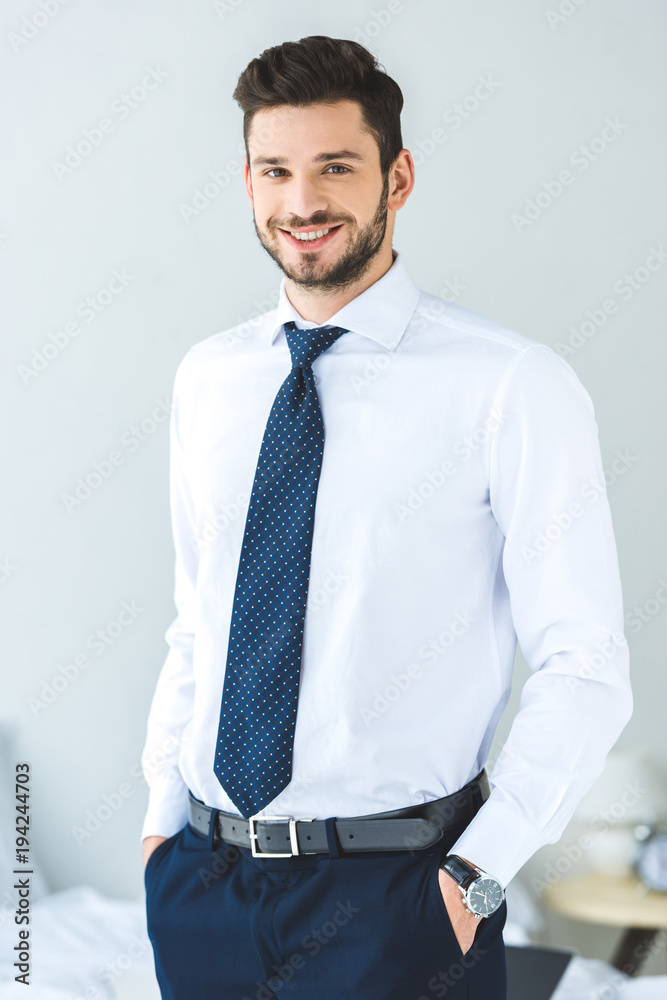 man in white shirt and tie