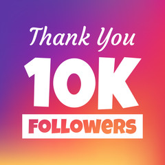 Poster - Thank you 10000 followers web banner