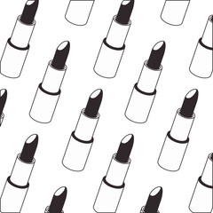 Wall Mural - lipstick makeup pattern background vector illustration design