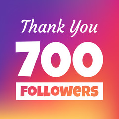 Poster - Thank you 700 followers web banner