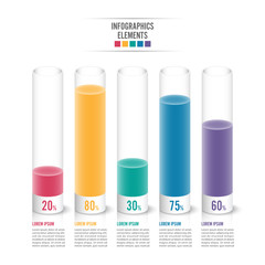 Poster - Infographic design template can be used for workflow layout, diagram, number options, web design. Infographic business concept with options, parts, steps or processes. Abstract background.