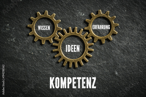 Fotografía Kompetenz als Kombination aus Wissen, Ideen und Erfahrung