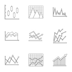 Poster - information board icons set. outline set of 9 information board vector icons for web isolated on whi